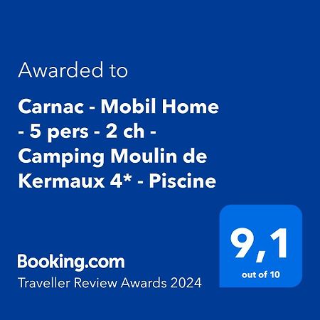 Carnac - Mobil Home - 5 Pers - 2 Ch - Camping Moulin De Kermaux 4* - Piscine Екстериор снимка